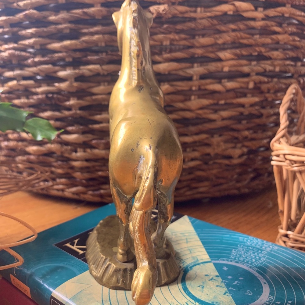 Solid Brass Mid Century Unicorn - Picture 4 of 13